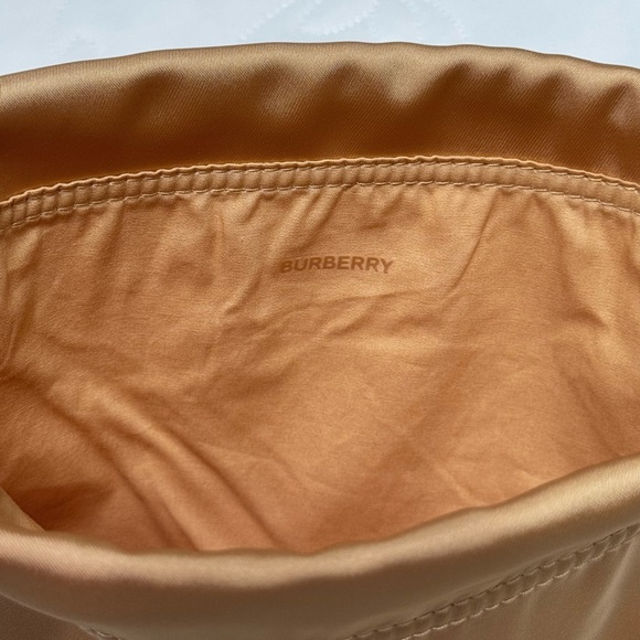 Burberry Camel Satin Pouch